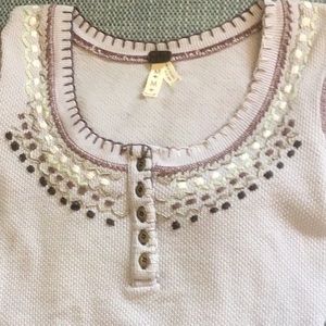 We The Free”-beautiful bohemian long sleeve thermal top with embroidery…